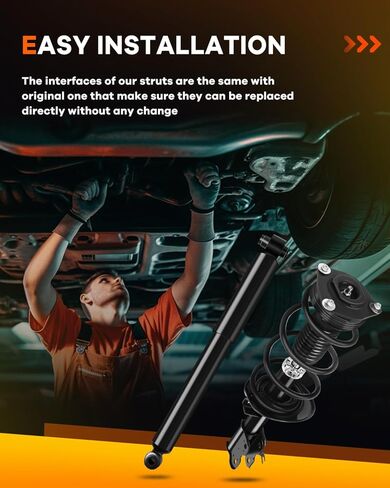 11733 11734 349097 دعامات أمامية للصدمات الخلفية لنيسان، OCPTY مجموعة كاملة من ممتصات الصدمات الربيعية تناسب 2008 2009 2010 2011 2012 لنيسان روج دعامات سريعة Amortiguadores - مجموعة من 4 in Kuwait