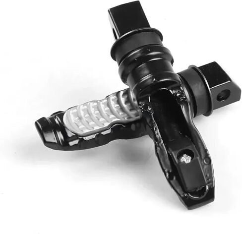 1pair Universal Motorcycle Rear Passenger Foot Pegs Pedals Footrest Scooter Foot-Peg Motorbike Pedal(Silver) in Saudi Arabia