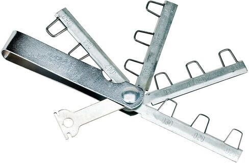 Powerbuilt HEI Type Spark Plug Gap Gauge with Electrode Adjuster, Wire Type Feeler Tool for .025"–.050" (0.635–1.27mm) Spark Plug Gap Setting - 648397 in Saudi Arabia