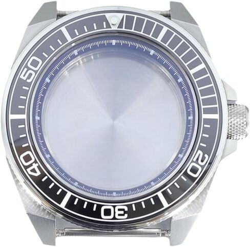 43mm Stainless Steel Watch Case with Sapphire Glass Ceramic Bezel for NH35 NH36/34 Movement for SKX007 Samurai Dive Watch in Kuwait