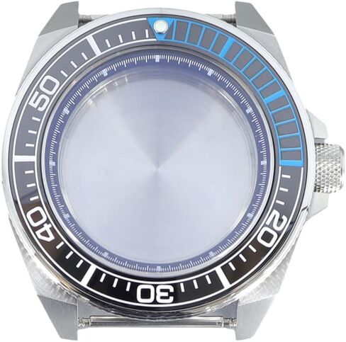 43mm Stainless Steel Watch Case with Sapphire Glass Ceramic Bezel for NH35 NH36/34 Movement for SKX007 Samurai Dive Watch in Saudi Arabia