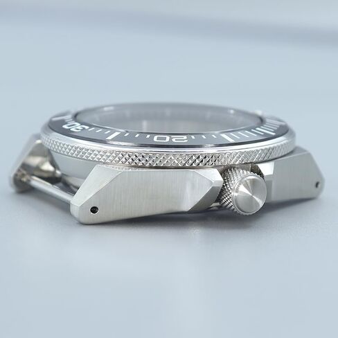 43mm Stainless Steel Watch Case with Sapphire Glass Ceramic Bezel for NH35 NH36/34 Movement for SKX007 Samurai Dive Watch in Saudi Arabia