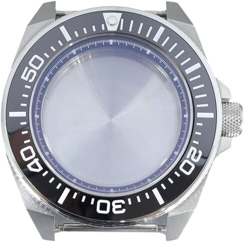 43mm Stainless Steel Watch Case with Sapphire Glass Ceramic Bezel for NH35 NH36/34 Movement for SKX007 Samurai Dive Watch in Saudi Arabia