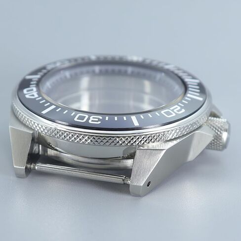 43mm Stainless Steel Watch Case with Sapphire Glass Ceramic Bezel for NH35 NH36/34 Movement for SKX007 Samurai Dive Watch in Saudi Arabia
