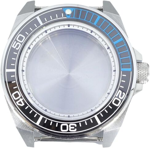 43mm Stainless Steel Watch Case with Sapphire Glass Ceramic Bezel for NH35 NH36/34 Movement for SKX007 Samurai Dive Watch in Saudi Arabia