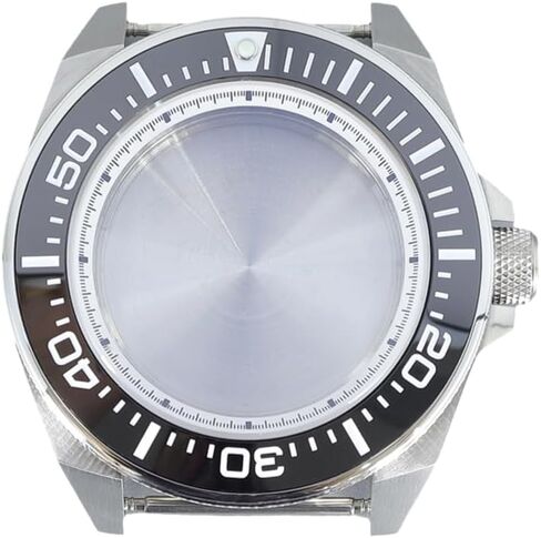 43mm Stainless Steel Watch Case with Sapphire Glass Ceramic Bezel for NH35 NH36/34 Movement for SKX007 Samurai Dive Watch in Saudi Arabia