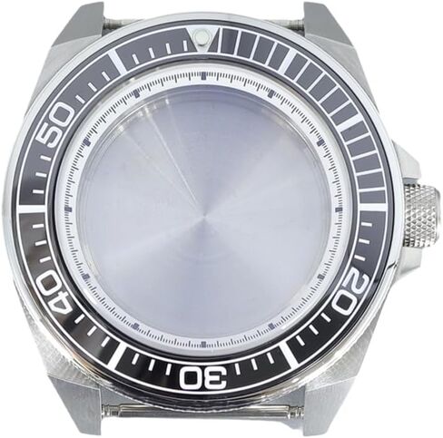 43mm Stainless Steel Watch Case with Sapphire Glass Ceramic Bezel for NH35 NH36/34 Movement for SKX007 Samurai Dive Watch in Saudi Arabia