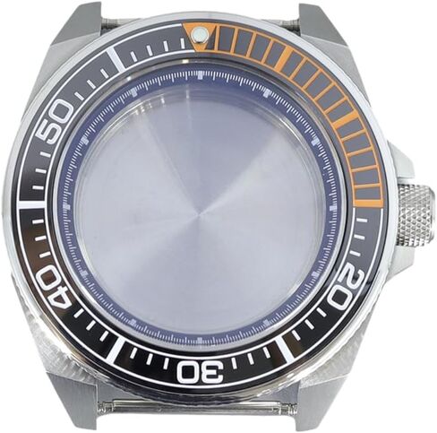 43mm Stainless Steel Watch Case with Sapphire Glass Ceramic Bezel for NH35 NH36/34 Movement for SKX007 Samurai Dive Watch in Saudi Arabia