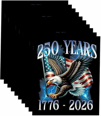 10 Pack 250 Anniversary USA 250th American United States Eagle Patriotic 1776-2026 Year Stickers Laptop Bumper Decal Window Waterproof Car Stickers in Kuwait