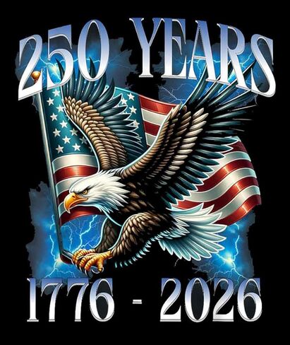 10 Pack 250 Anniversary USA 250th American United States Eagle Patriotic 1776-2026 Year Stickers Laptop Bumper Decal Window Waterproof Car Stickers in Kuwait