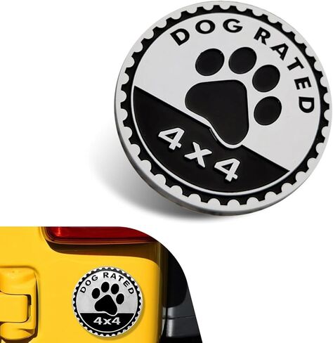 Beach Badge Rated Car Emblem, 3D Round Emblem Decals, 4 x 4 Car Badge Decals Stickers, Automotive Exterior Accessories, Compatible with Jeep Wrangler Vehicles Trucks SUV in Saudi Arabia