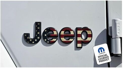 ملصق مائي Mods Fender Jeep Fender ذو تراكب مسطح يناسب Jeep Gladiator/Wrangler JL/JT (2018-2026) (مجموعة من 2) علم الولايات المتحدة الأمريكية - تم ارتداؤه | FJ9M3 in Kuwait