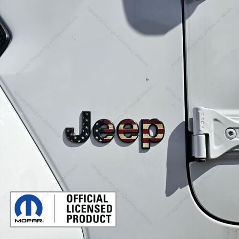 ملصق مائي Mods Fender Jeep Fender ذو تراكب مسطح يناسب Jeep Gladiator/Wrangler JL/JT (2018-2026) (مجموعة من 2) علم الولايات المتحدة الأمريكية - تم ارتداؤه | FJ9M3 in Kuwait
