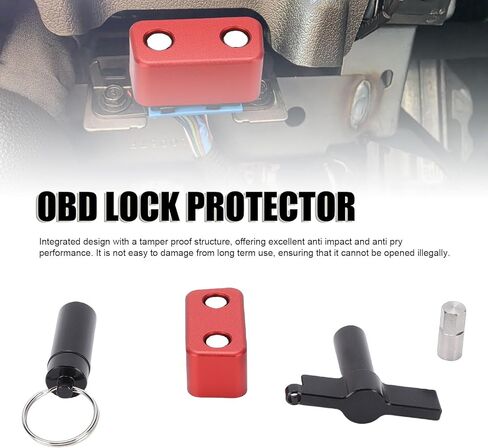 OBD Port Lock, Aluminium Alloy Anti Theft Anti Pry Locking Device for Cars SUVs Trucks, with Tamper Proof Structure for Vehicle Security in Saudi Arabia