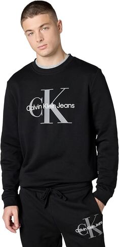 Calvin Klein Men's Monogram Logo Crewneck Sweatshirt in Kuwait