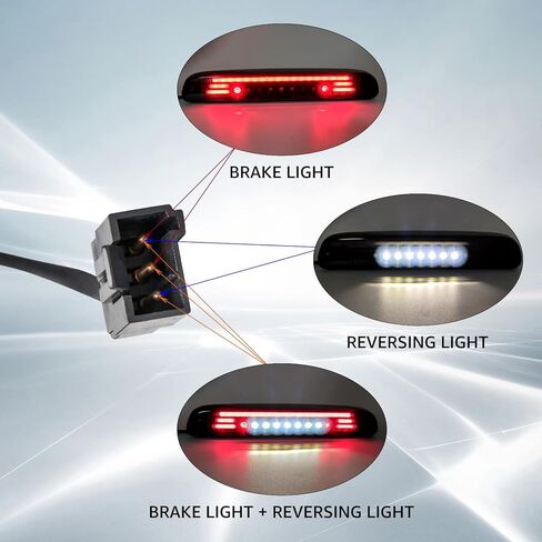 LED Third 3rd Brake Cargo Light for 1999-2016 Ford F250 F350 F450 F550 Super Duty Ranger Explorer Mazda B2300 B4000 B3000 Rear High Mount Stop light, LED Light Bar Style in Kuwait