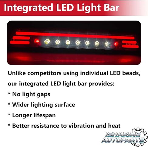 LED Third 3rd Brake Cargo Light for 1999-2016 Ford F250 F350 F450 F550 Super Duty Ranger Explorer Mazda B2300 B4000 B3000 Rear High Mount Stop light, LED Light Bar Style in Kuwait