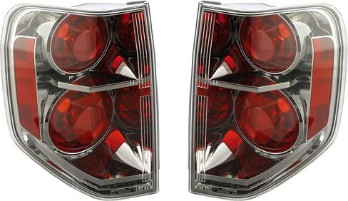 EPIC LIGHTING OE Style مصابيح هالوجين خلفية استبدال مجموعة الإسكان الأسود لسيارة HONDA 06-08 PILOT [HO2800162 HO2801162 33551S9VA11 33501S9VA11] زوج in Kuwait