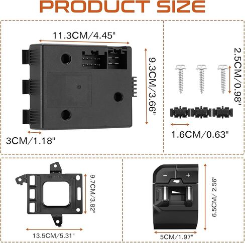 82215040AC Trailer Brake Controller Module Compatible with Ram 2016-2018 1500 2500 3500 4500 5500,In-Dash Trailer Brake Control Module Kit OE Replace 82215040 82215040AB 68105206AB in Saudi Arabia