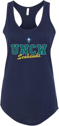 CreateMyTee | UNCW Seahawks Logo Pride Ladies Racer Tank Top in Saudi Arabia