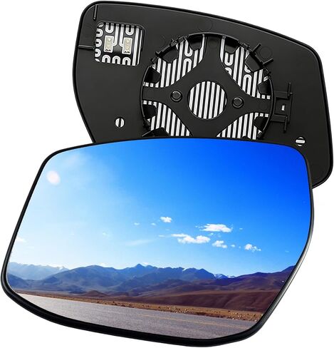 Left Driver Side Heated Convex Mirror Glass with Backing Plate Replacement for Nissan Altima Sentra 2013-2018 Fits 963653TH2A in Kuwait