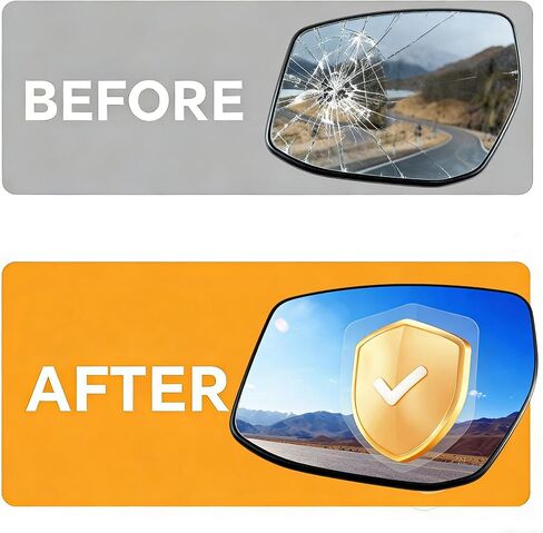 Left Driver Side Heated Convex Mirror Glass with Backing Plate Replacement for Nissan Altima Sentra 2013-2018 Fits 963653TH2A in Kuwait