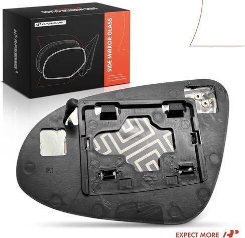 زجاج مرآة جانبي للراكب الأيمن ممتاز مع لوحة داعمة - متوافق مع Toyota Camry 2012 2013 2014، تسخين كهربائي، مرآة محدبة للرؤية الجانبية الخارجية، استبدال # 8791706410 in Saudi Arabia