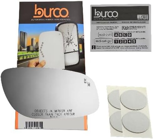 Fits 10-19 Taurus Right Pass Mirror Glass Lens w/Blind Spot Detection Icon in Saudi Arabia