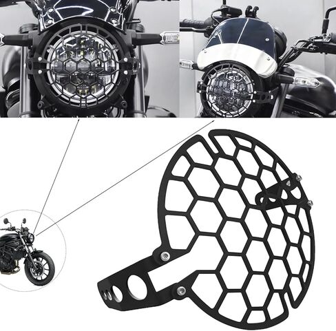 مناسبة لـ Eliminator500 450 ElIMINATOR 500 450 2024 + شبكة حماية المصابيح الأمامية ملحقات الدراجة النارية in Kuwait