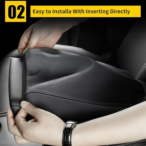 AOMSAZTO Console Covers for 2020 2021 2022 2023 2024 2025 Volkswagen Golf R VW GTI Golf 8 MK8 Armrest Covers for Volkswagen Golf Black in Saudi Arabia