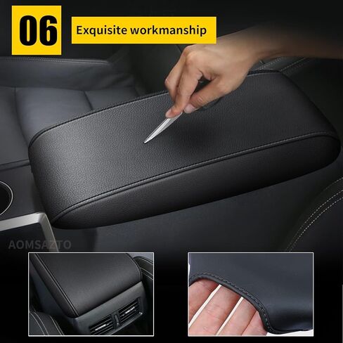 AOMSAZTO Console Covers for 2020 2021 2022 2023 2024 2025 Volkswagen Golf R VW GTI Golf 8 MK8 Armrest Covers for Volkswagen Golf Black in Saudi Arabia