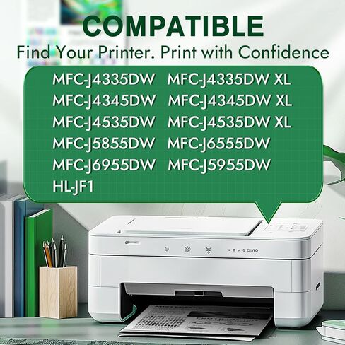 2 حزمة استبدال الحبر الأسود LC406XL لخراطيش الحبر Brother LC406 خراطيش الحبر LC406 لطابعة Brother المتوافقة مع MFC-J4535DW MFC-J4335DW MFC-J5855DW MFC-J6555DW MFC-J6955DW in Kuwait