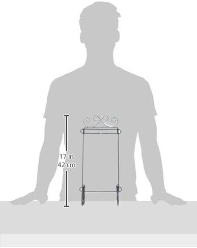 Ackfeld 6in x 12in Scroll Single Stand Silver, 6" x 12" in Kuwait