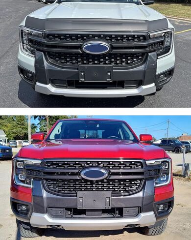 Front License Plate Frame for Ford Ranger 2024 2025 2026 (Exclude Raptor) NO Drill Front Bumper License Plate Holder Mounting Bracket Replace# N1WZ17A385N FO1068206 in Saudi Arabia