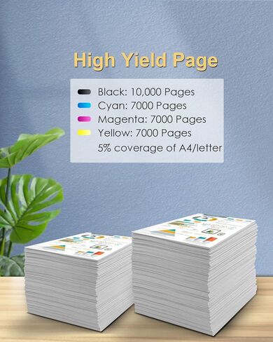 خراطيش حبر بديلة 972X لطابعات HP 972X 972A 972 لطابعات PageWide Pro MFP 477dw 452dw 577dw 552dw 452dn 477d (4 عبوات، أسود سماوي أصفر أرجواني) in Kuwait