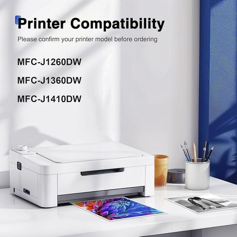 Starink LC501 Ink Cartridges 4 Pack, Replacement for Brother LC501 LC501XL Series LC501 Ink, Works with Brother Work Smart MFC-J1360DW MFCJ1360DW MFC-J1260DW MFC-J1410DW Printers & MFC-J1360DW Ink in Kuwait