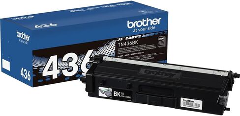 خرطوشة حبر سوداء أصلية TN436BK عالية الإنتاجية من Brother، تصل إلى 6500 صفحة، لـ HL-L8360CDW، HL-L8360CDWT، سلسلة MFC-L8900CDW، HL-L9310CDW والمزيد، مع بطاقة التنزيل الرقمية لأساسيات الطابعة in Saudi Arabia