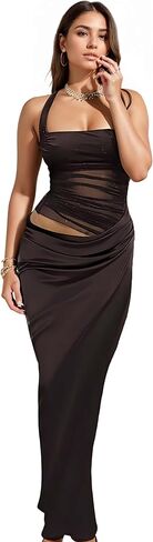 فستان Zoctuo متوسط ​​الطول مكشكش للنساء ضيف حفل زفاف 2026، موعد الليل، المناسبات الخاصة in Kuwait