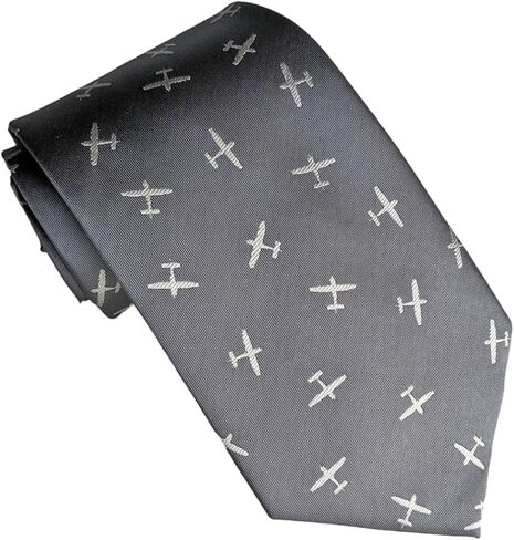 Maker V Biplane Necktie - Pilot neckties - Airplane Ties, Pilot Tie, Air Force gifts for men, flight school, aviation gift in Kuwait