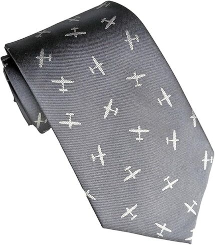Maker V Biplane Necktie - Pilot neckties - Airplane Ties, Pilot Tie, Air Force gifts for men, flight school, aviation gift in Kuwait