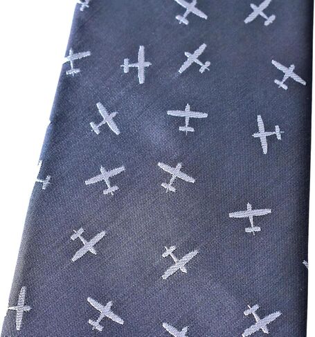 Maker V Biplane Necktie - Pilot neckties - Airplane Ties, Pilot Tie, Air Force gifts for men, flight school, aviation gift in Kuwait