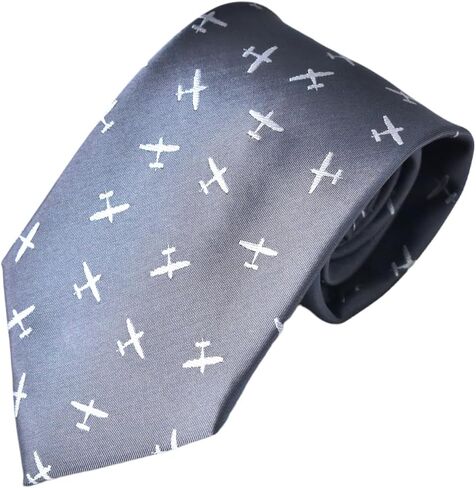 Maker V Biplane Necktie - Pilot neckties - Airplane Ties, Pilot Tie, Air Force gifts for men, flight school, aviation gift in Kuwait