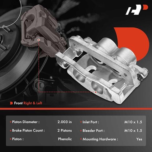 A-Premium Front Disc Brake Caliper & Brake Hydraulic Hoses Compatible with Chevrolet & GMC & Cadillac Models - Silverado/Suburban 1500, Tahoe, Avalanche, Sierra 1500, Yukon XL 1500, Escalade ESV/EXT in Saudi Arabia