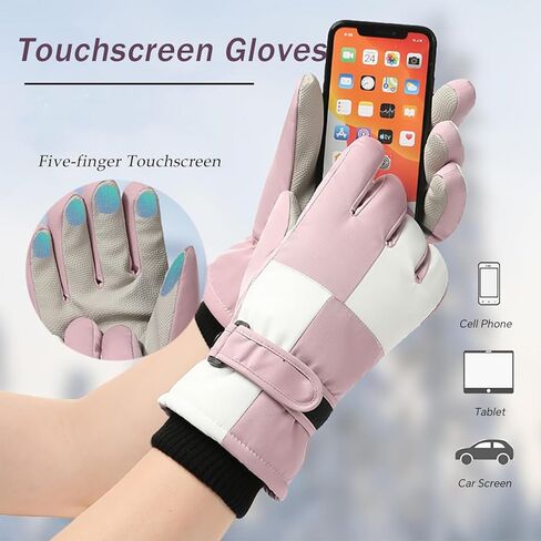 SPOTFISH Snow Gloves Women Ski Waterproof Touchscreen Winter Warm Snowboarding in Saudi Arabia