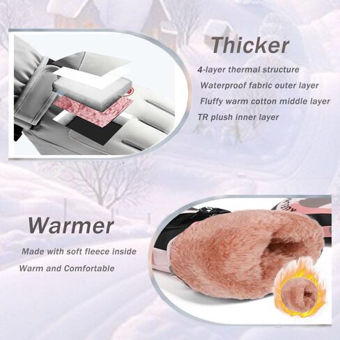 SPOTFISH Snow Gloves Women Ski Waterproof Touchscreen Winter Warm Snowboarding in Saudi Arabia