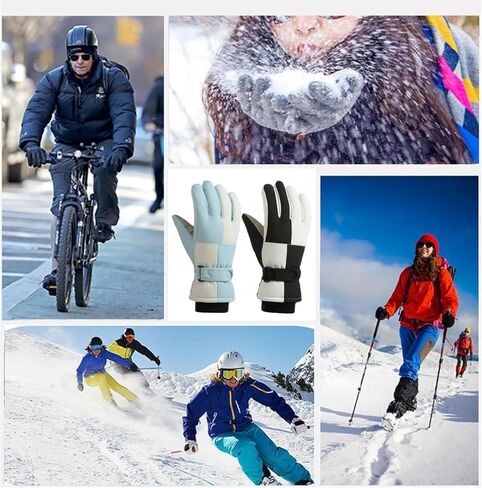 SPOTFISH Snow Gloves Women Ski Waterproof Touchscreen Winter Warm Snowboarding in Saudi Arabia