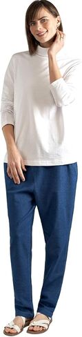 Women’s Relaxed Fit Long Sleeve Turtleneck Top – Soft Cotton Blend, Comfortable Layering Shirt in Saudi Arabia