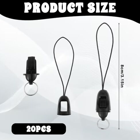 20PCS Small Lanyard, Detachable Loop String Connector Lanyard Anti-Lost Short Lanyards Detachable Buckle Pendant Buckle Mobile Phone Accessories for Mobile Phone Lariat USB Drive Keys DIY Supplie in Saudi Arabia