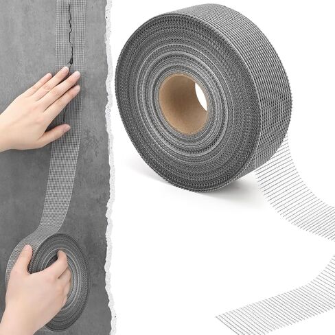 250 ft x 4 Inch Cement Board Joint Tape Self Adhesive Durable Construction Tape Gray Fiberglass Mesh Drywall Mesh Tape for Cement Board Joints Repairing, Sealing and Strengthening in Kuwait