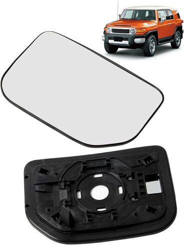 Left Driver Side Mirror Glass Replace 8796135870 TY230GL TO1324161 Fit for Toyota FJ Cruiser 2007-2014, Rearview Mirror Convex Glass with Backing Plate Without Heated in Saudi Arabia